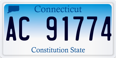 CT license plate AC91774