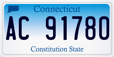 CT license plate AC91780
