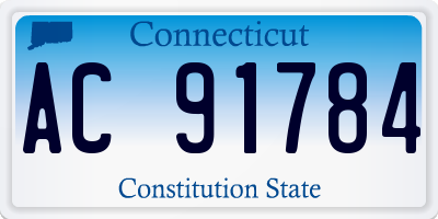 CT license plate AC91784