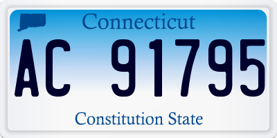 CT license plate AC91795