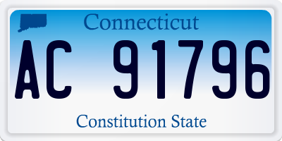 CT license plate AC91796
