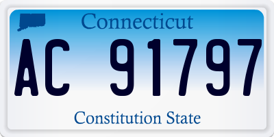 CT license plate AC91797