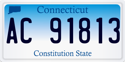 CT license plate AC91813