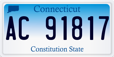 CT license plate AC91817
