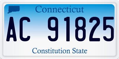CT license plate AC91825