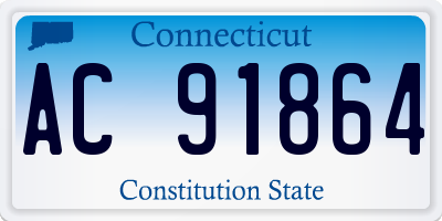 CT license plate AC91864