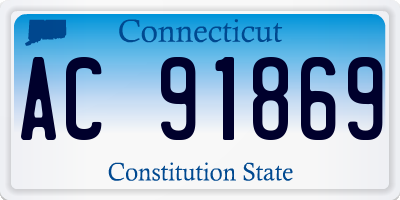 CT license plate AC91869