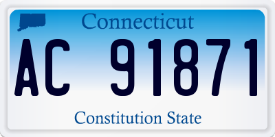 CT license plate AC91871