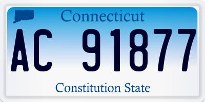 CT license plate AC91877