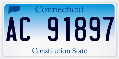CT license plate AC91897
