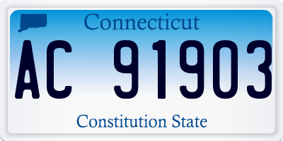 CT license plate AC91903