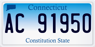 CT license plate AC91950