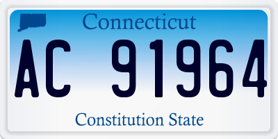 CT license plate AC91964