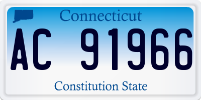 CT license plate AC91966