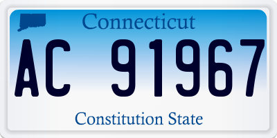 CT license plate AC91967