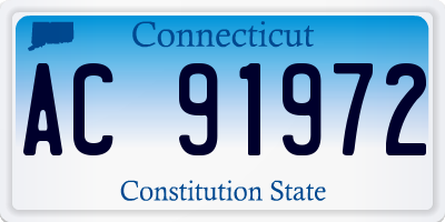 CT license plate AC91972