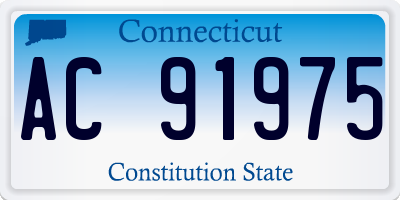 CT license plate AC91975