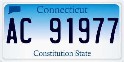 CT license plate AC91977