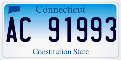 CT license plate AC91993
