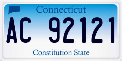 CT license plate AC92121