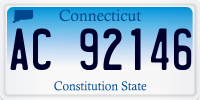 CT license plate AC92146