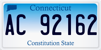 CT license plate AC92162