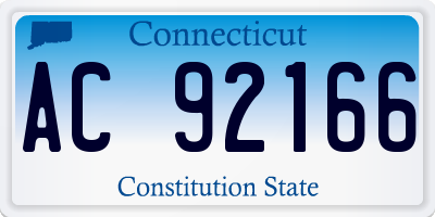 CT license plate AC92166