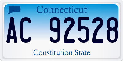 CT license plate AC92528
