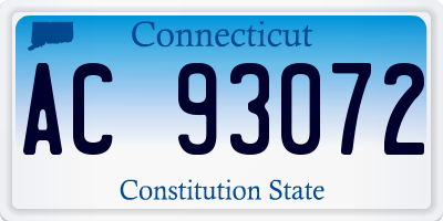 CT license plate AC93072