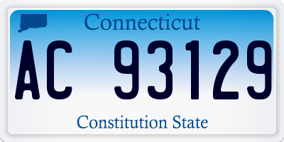 CT license plate AC93129