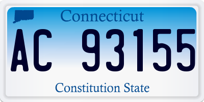 CT license plate AC93155