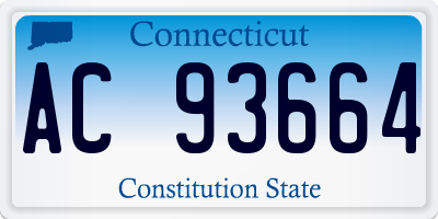 CT license plate AC93664