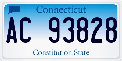CT license plate AC93828