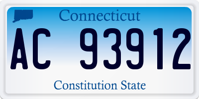 CT license plate AC93912