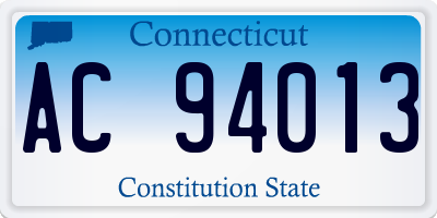 CT license plate AC94013