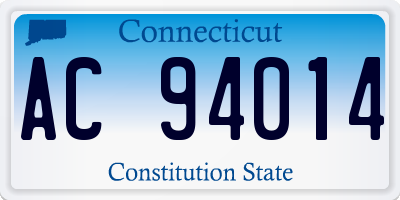 CT license plate AC94014