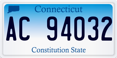 CT license plate AC94032