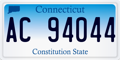 CT license plate AC94044