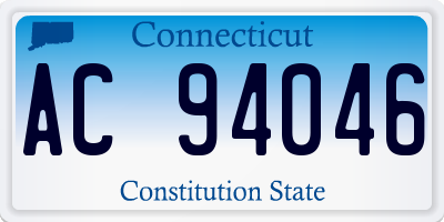 CT license plate AC94046