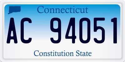 CT license plate AC94051