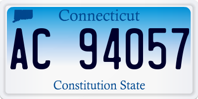 CT license plate AC94057