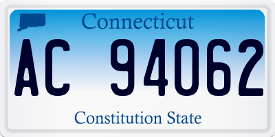 CT license plate AC94062