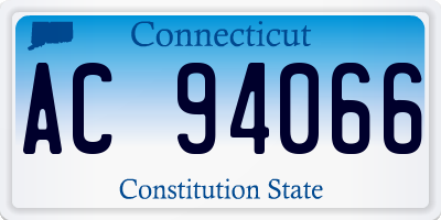 CT license plate AC94066