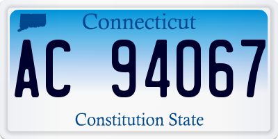 CT license plate AC94067