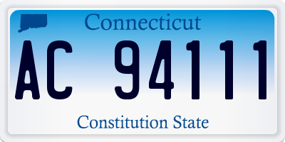 CT license plate AC94111
