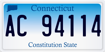 CT license plate AC94114
