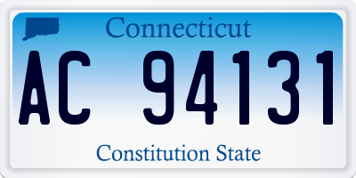 CT license plate AC94131