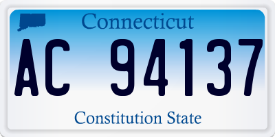 CT license plate AC94137