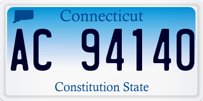 CT license plate AC94140