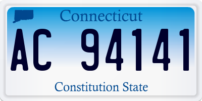 CT license plate AC94141